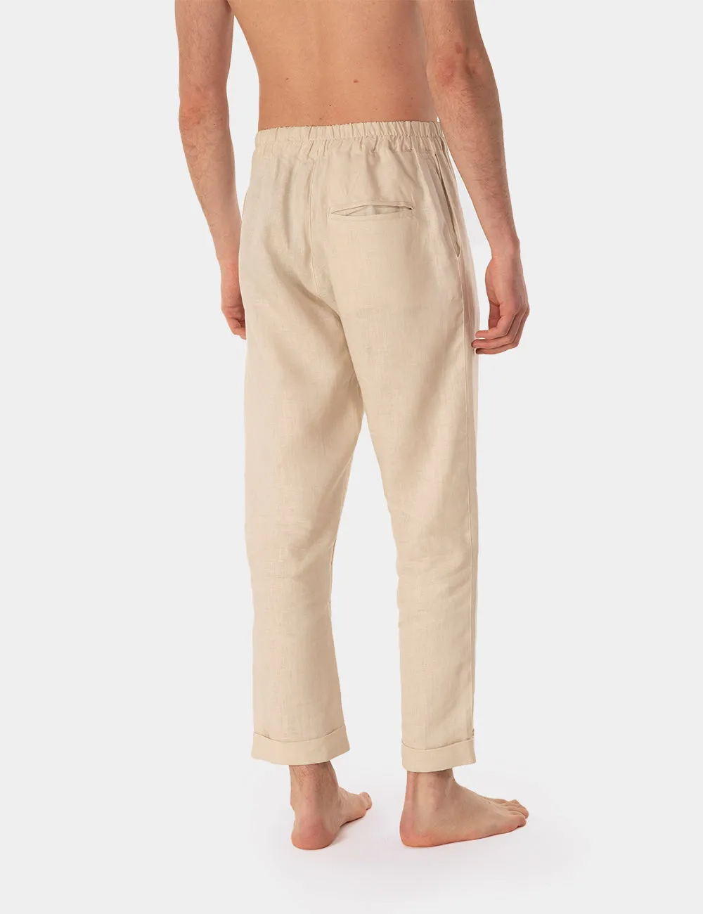 Ripa Ripa Anacapri Sabbia pantalone lino beige