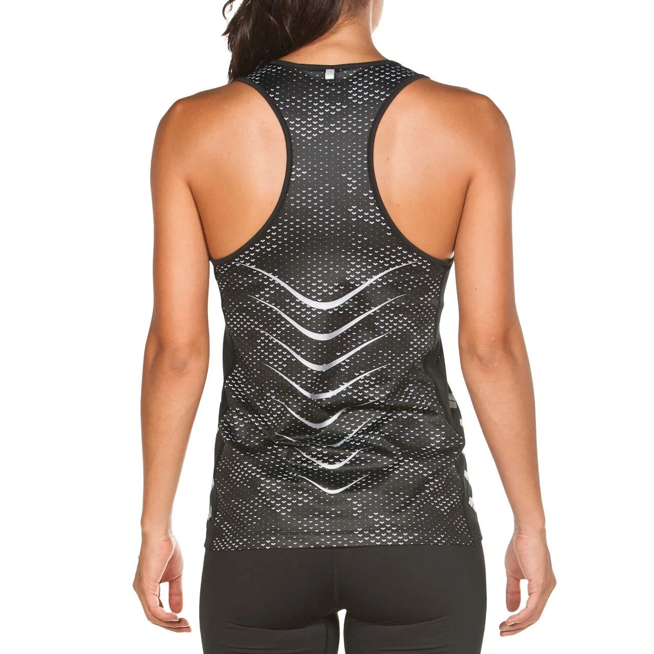 Arena Run Tank canotta donna XL Camou Black White smanicata