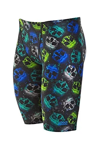 Zoggs Knucklehead Jett Jammer XS costume teschio cloro