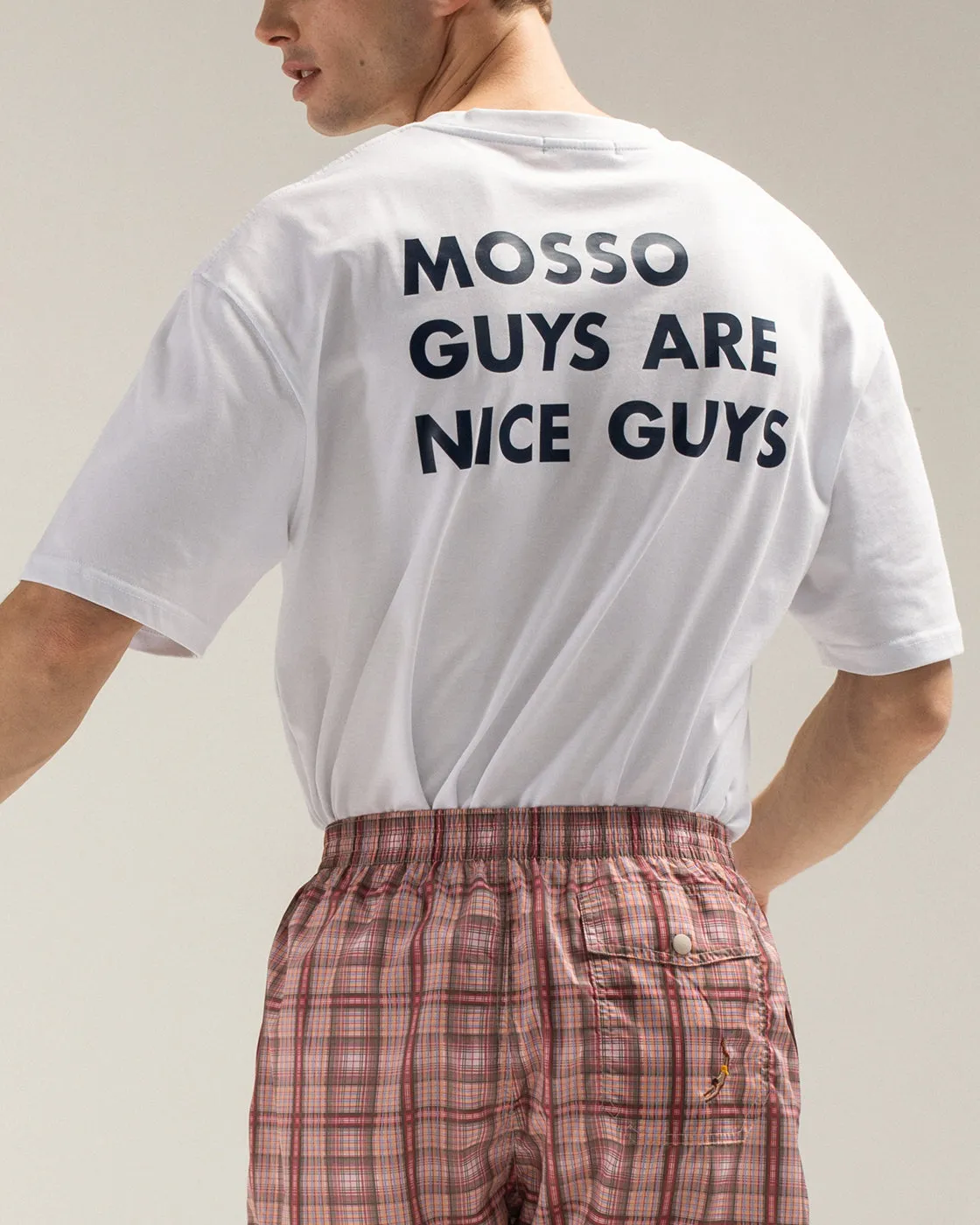 Mosso Sunwear t-shirt uomo bianca slogan cotone