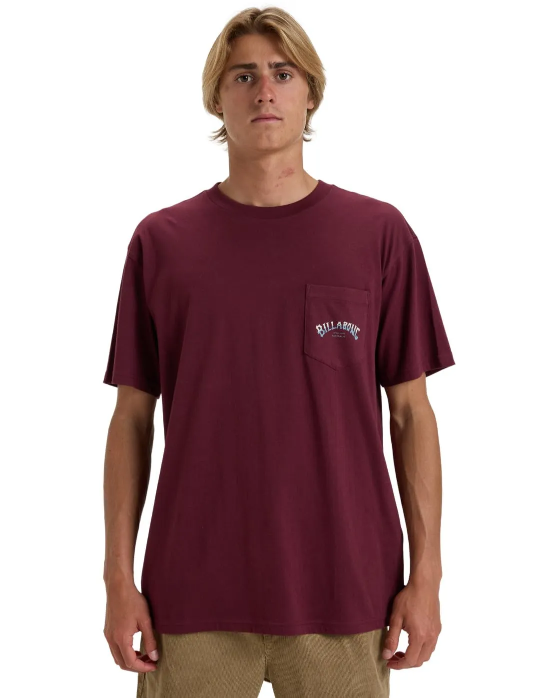 Billabong Stacked Arch Pkt t-shirt uomo grigio verde