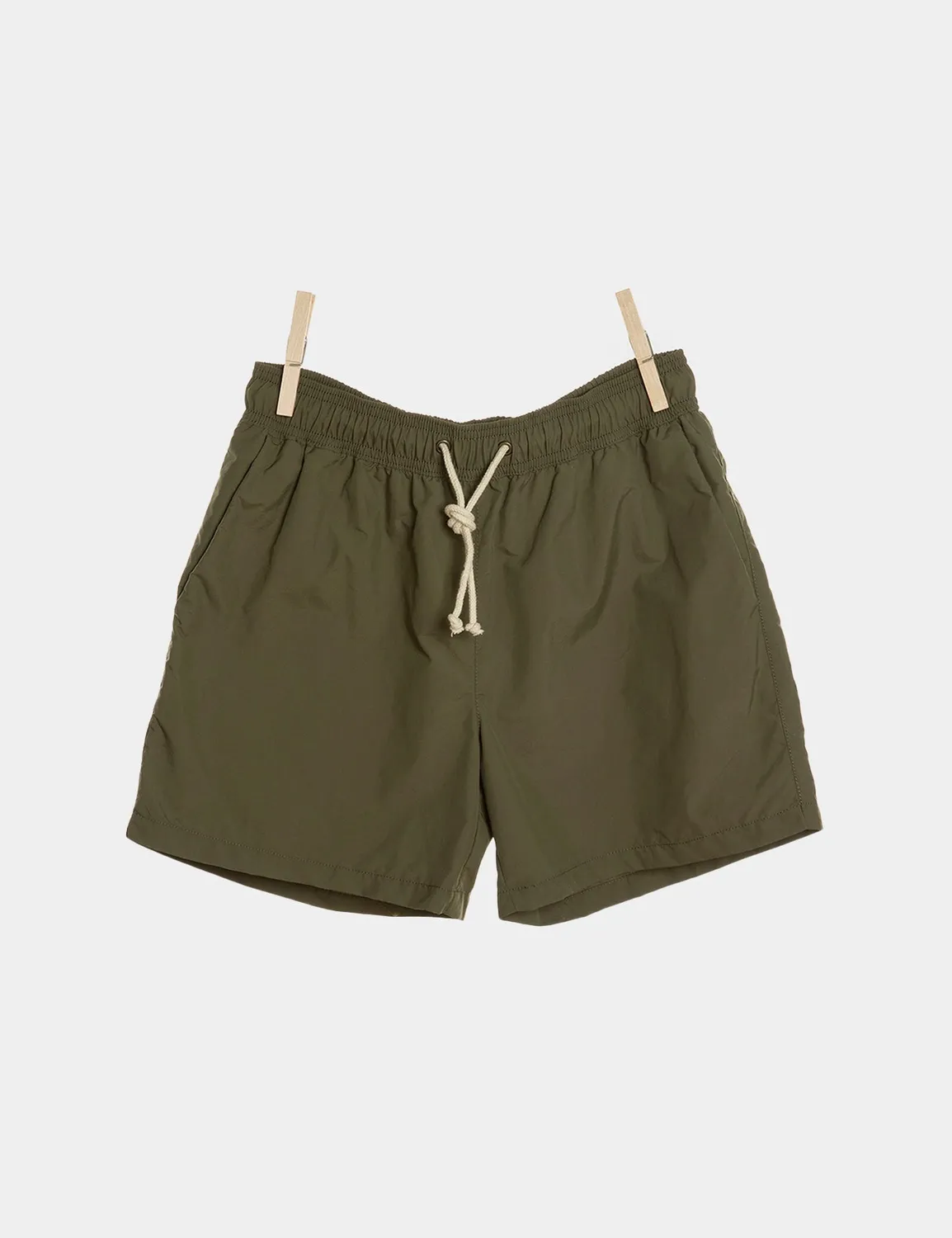 Ripa Ripa Verde Oliva costume mare uomo tinta unita