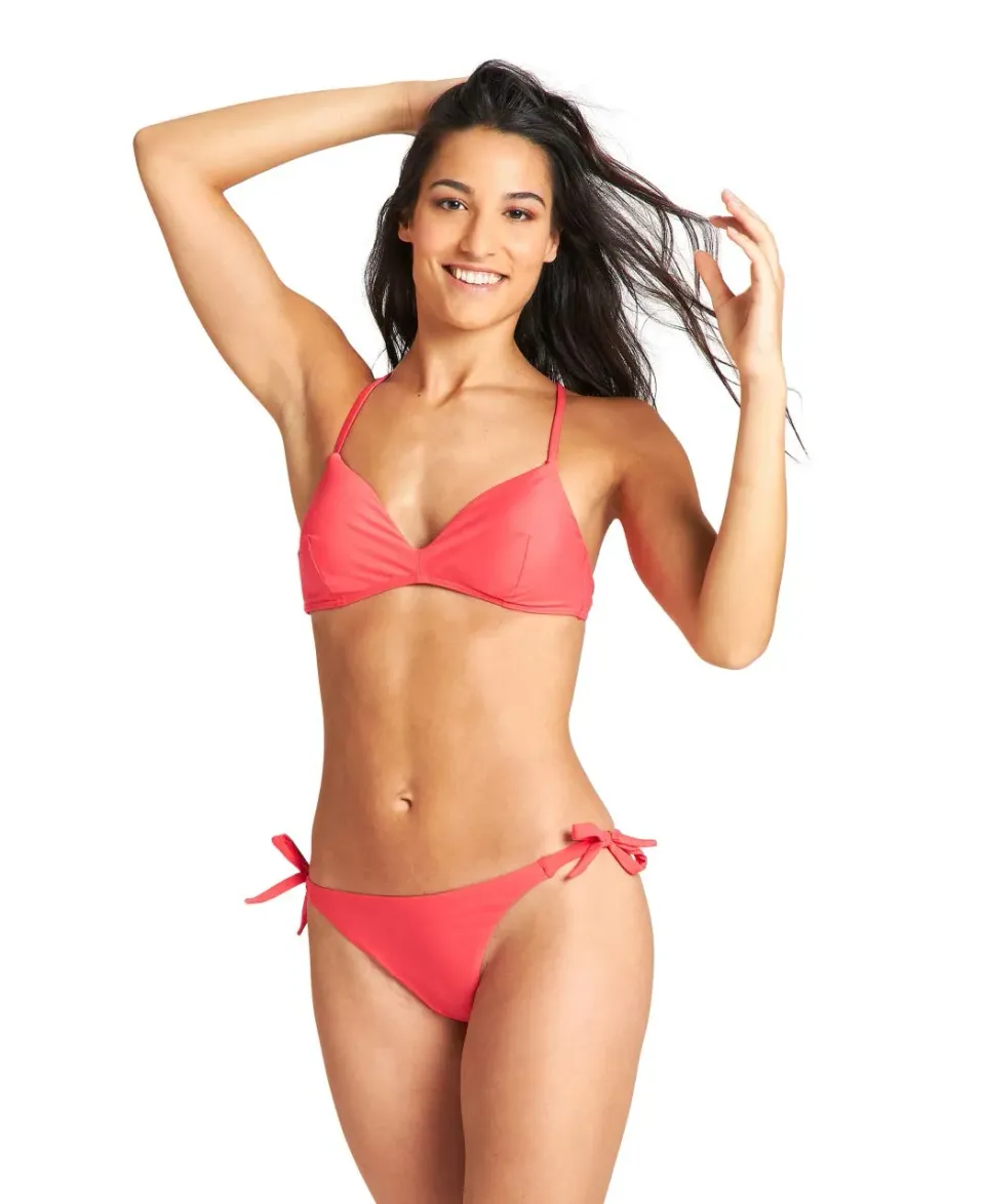 Arena Solid bikini triangolo donna hibiscus rosso taglia 40