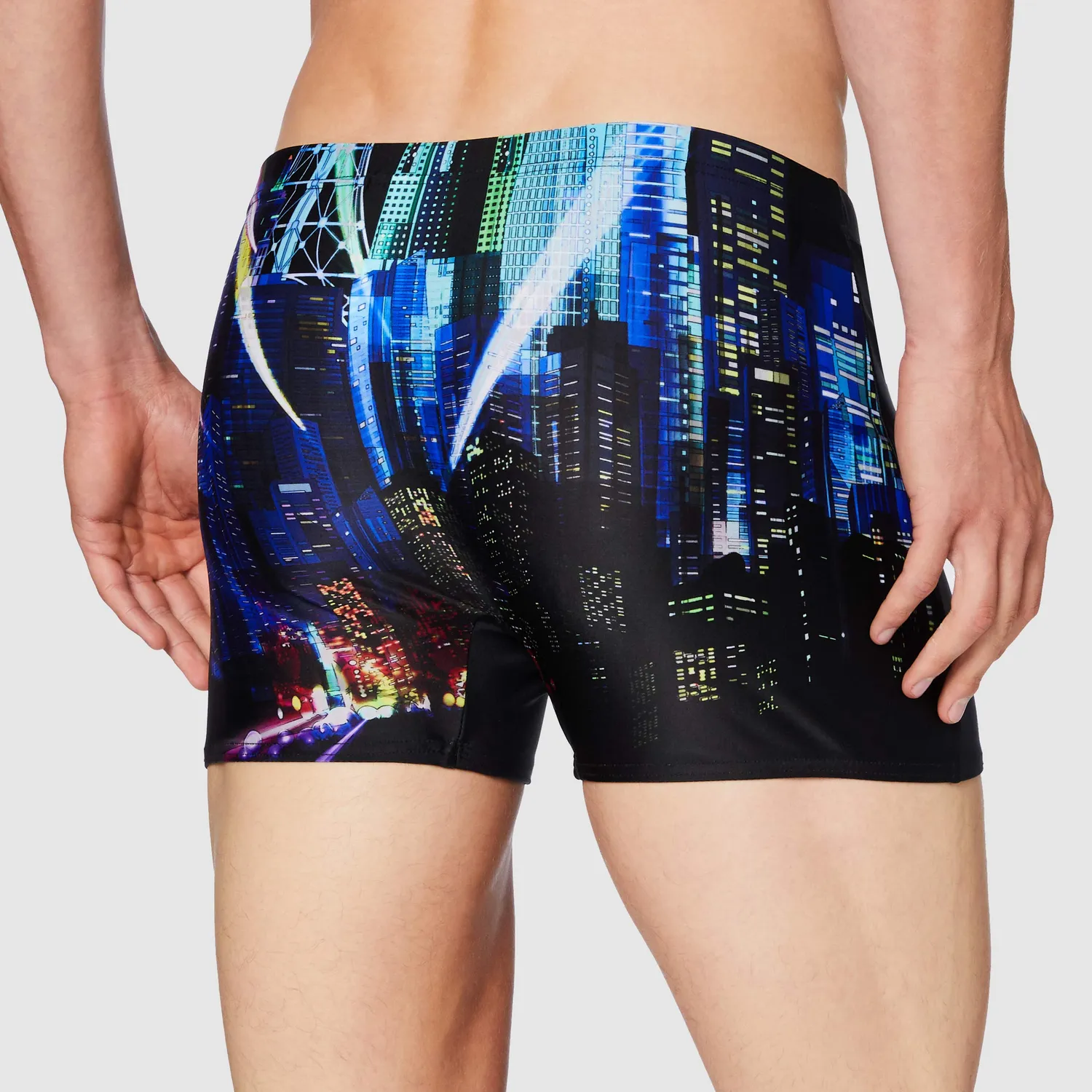 Arena City Lights Short boxer uomo nero 85 cloro-resist