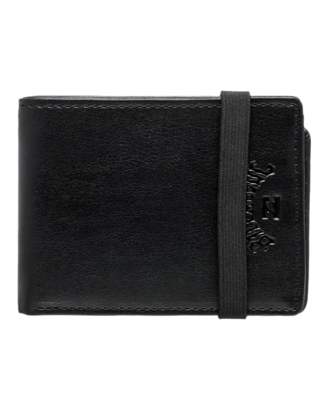 Billabong Locked Slim portafoglio uomo nero slim