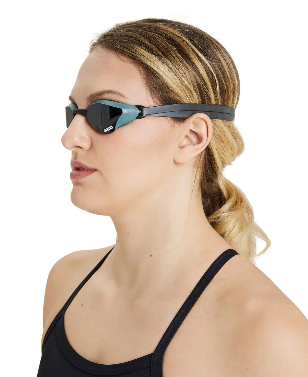 Arena Cobra Core Swipe occhialini gara clear shark grey