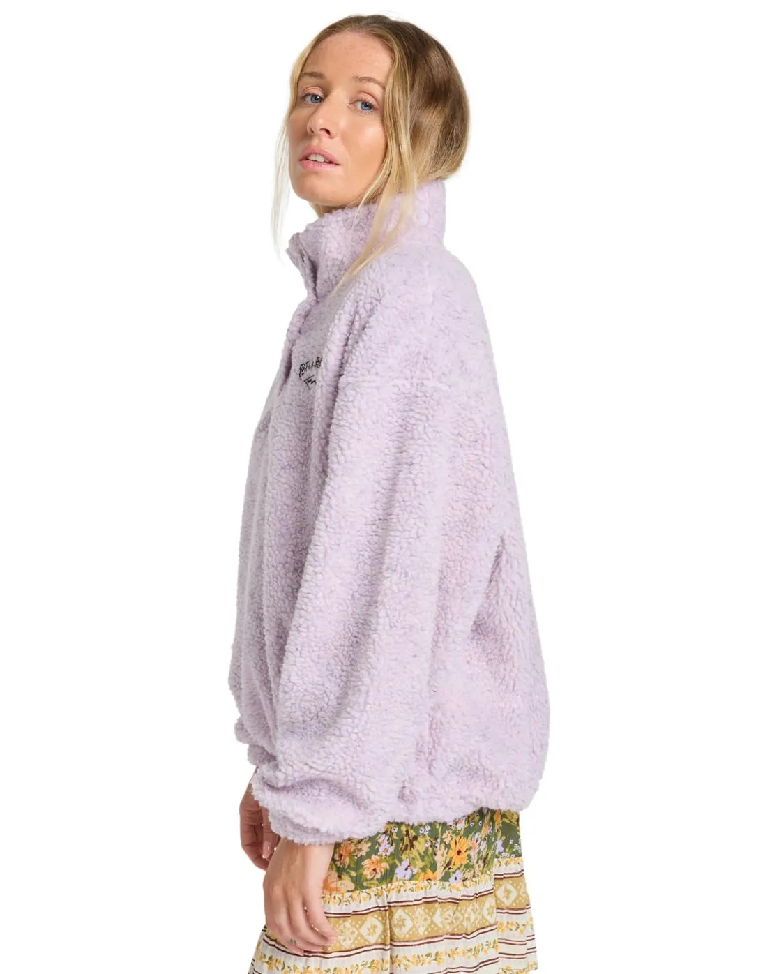 Billabong Run The Road Felpa Donna Collo Alto a Bottoni