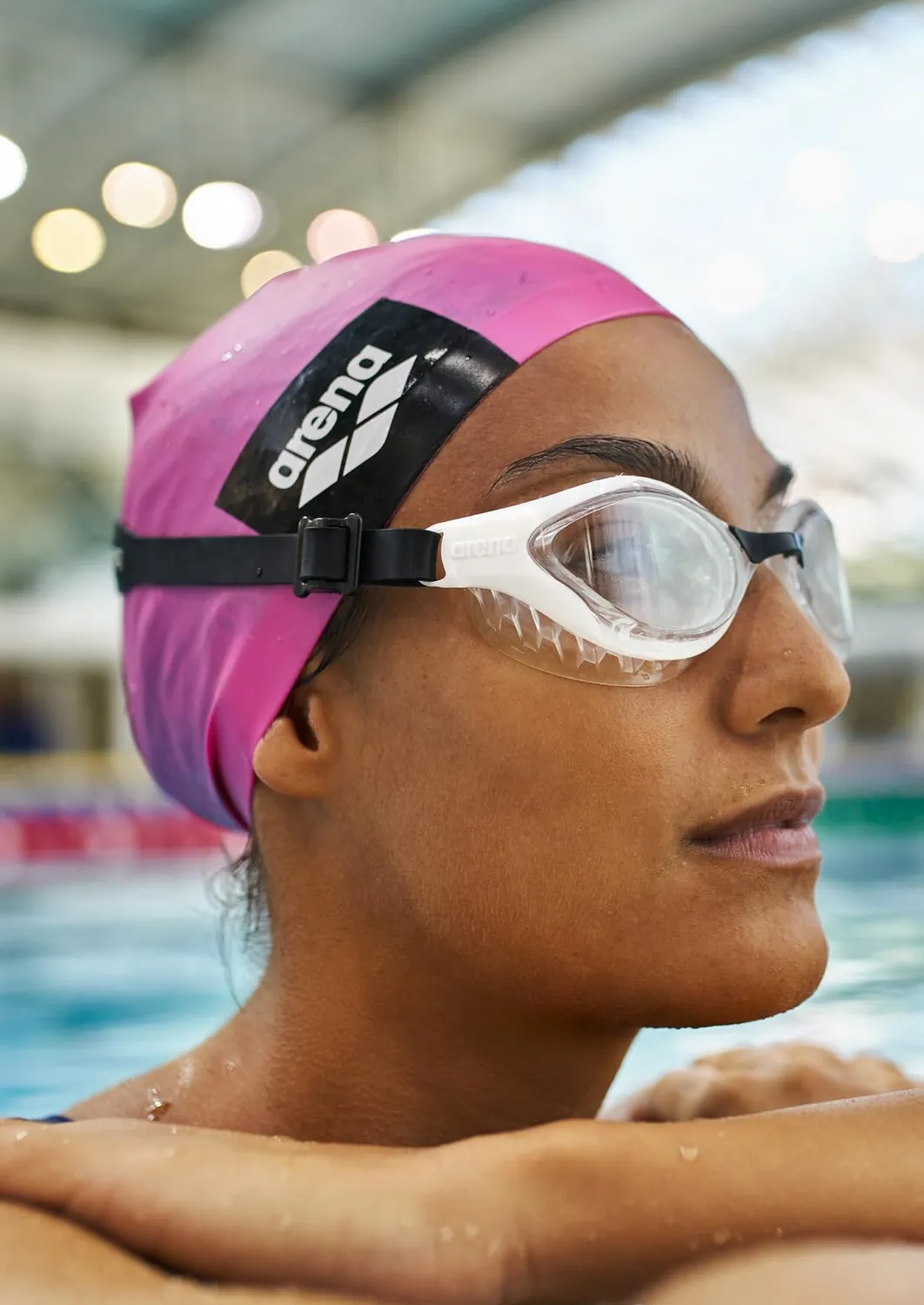 Arena Air-Soft occhialini nuoto lenti trasparenti antiappannamento