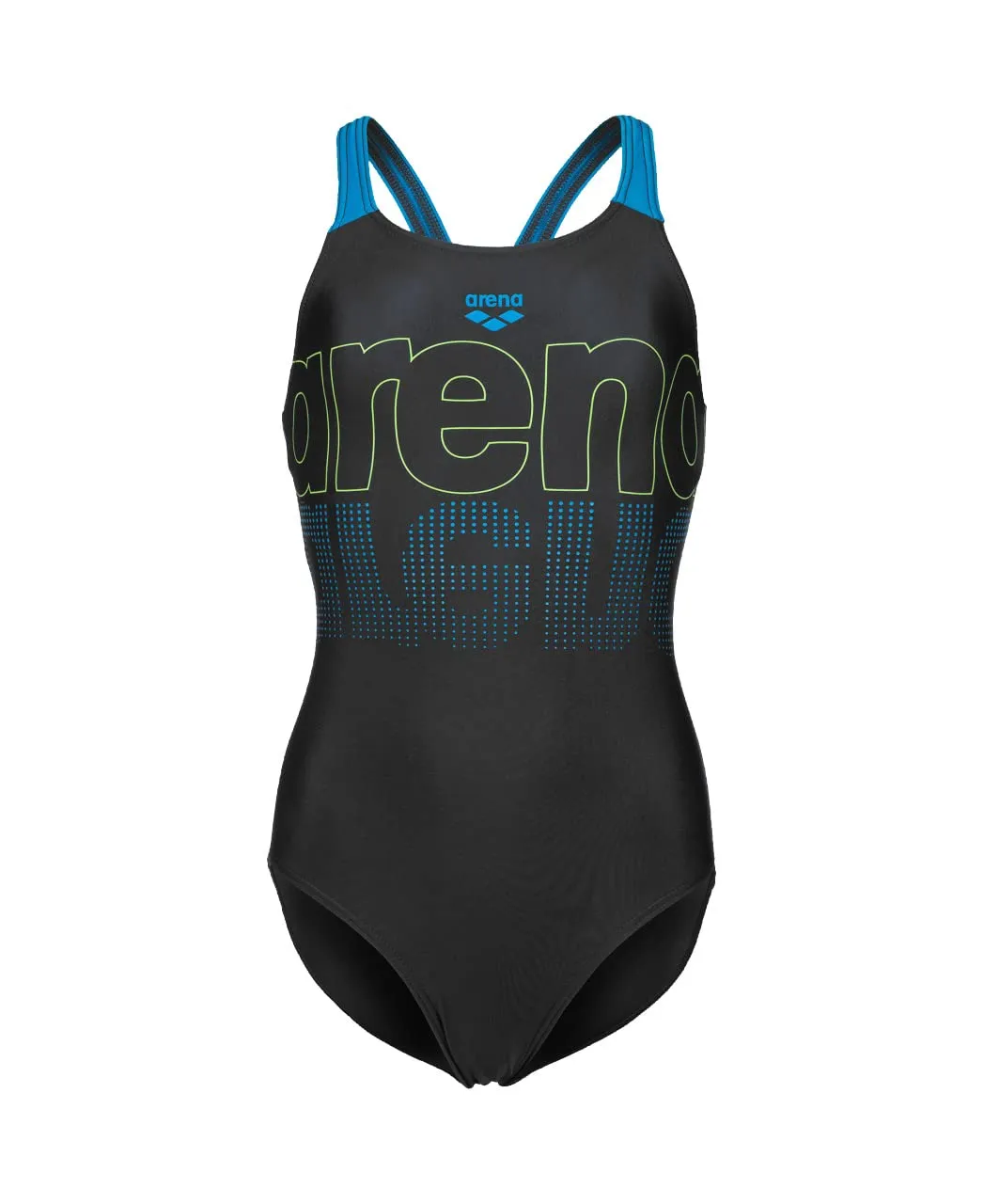 Arena V Back Graphic costume intero bambina Navy Freak Rose 10-11 anni