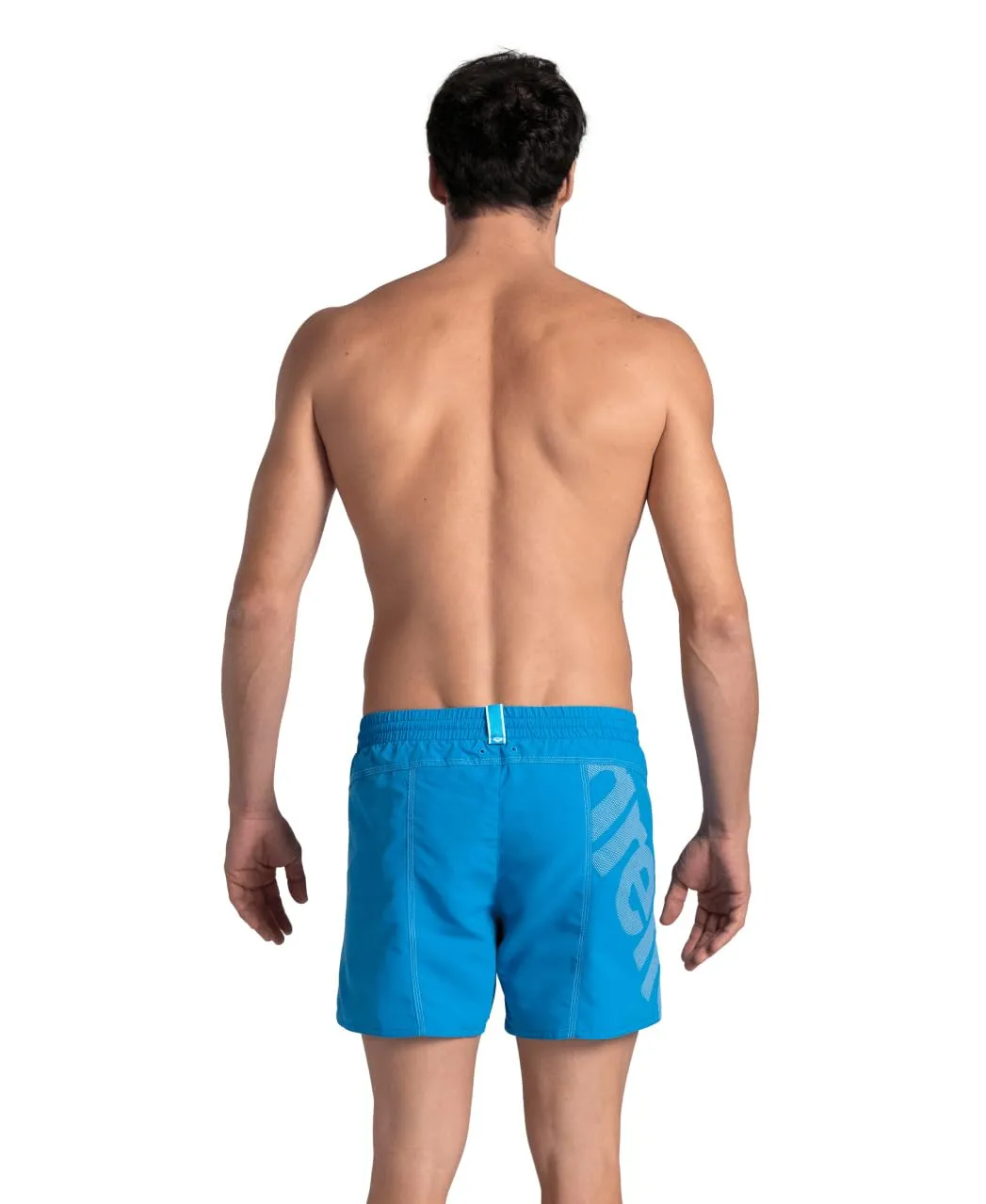 Arena Pro_File Logo pantaloncino uomo blu lago-bianco