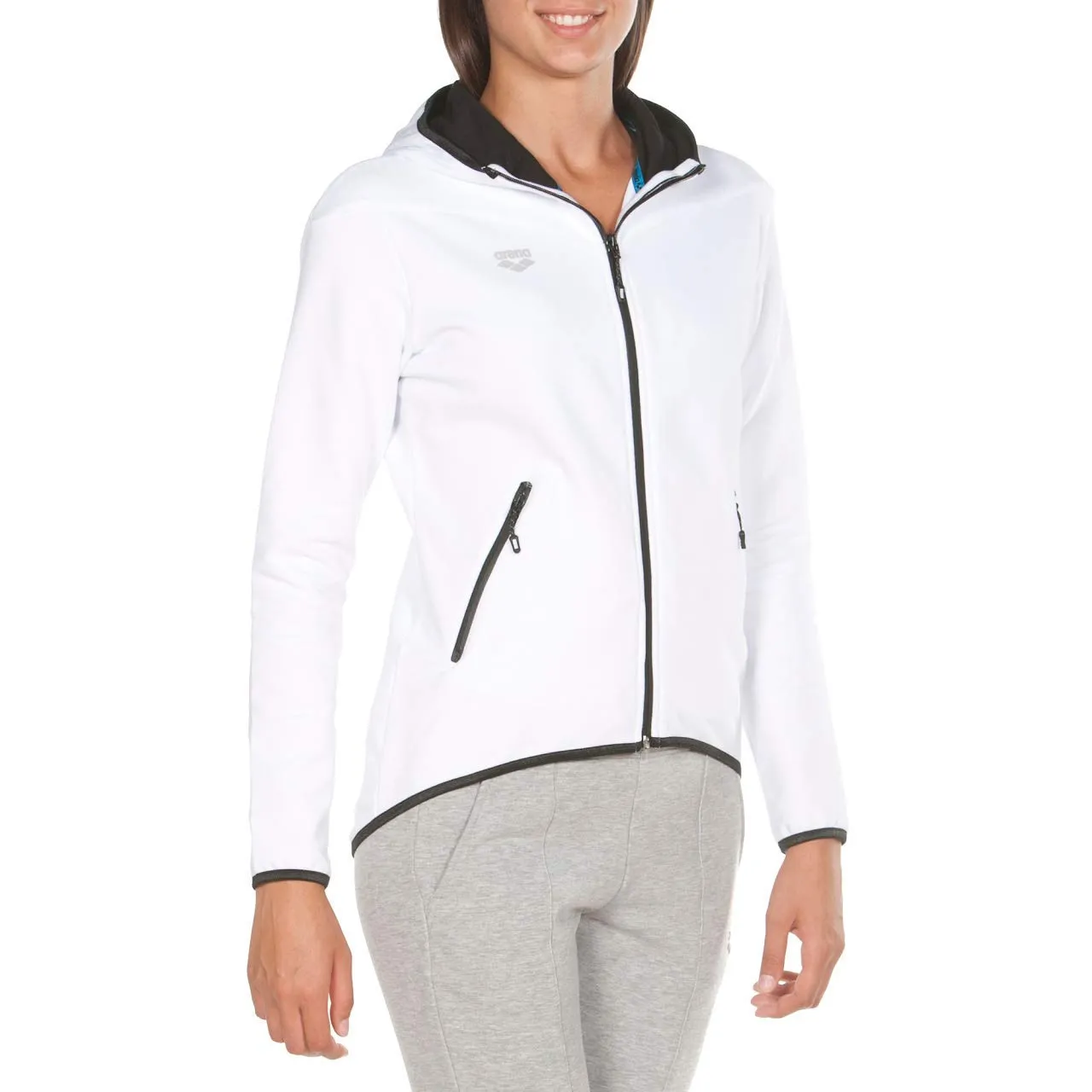 Arena W Gym Hooded F/Z Jacket giacca donna con zip calda