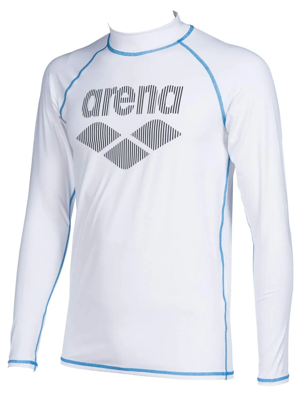 Arena Rash Maglietta UV Uomo Bianca Maniche Lunghe S