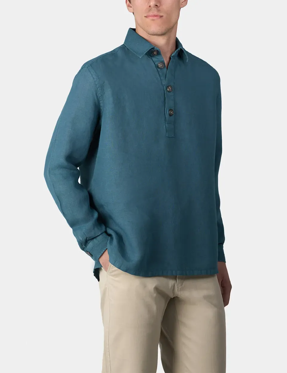 Ripa Ripa Mondello Blu Marino polo lino blu