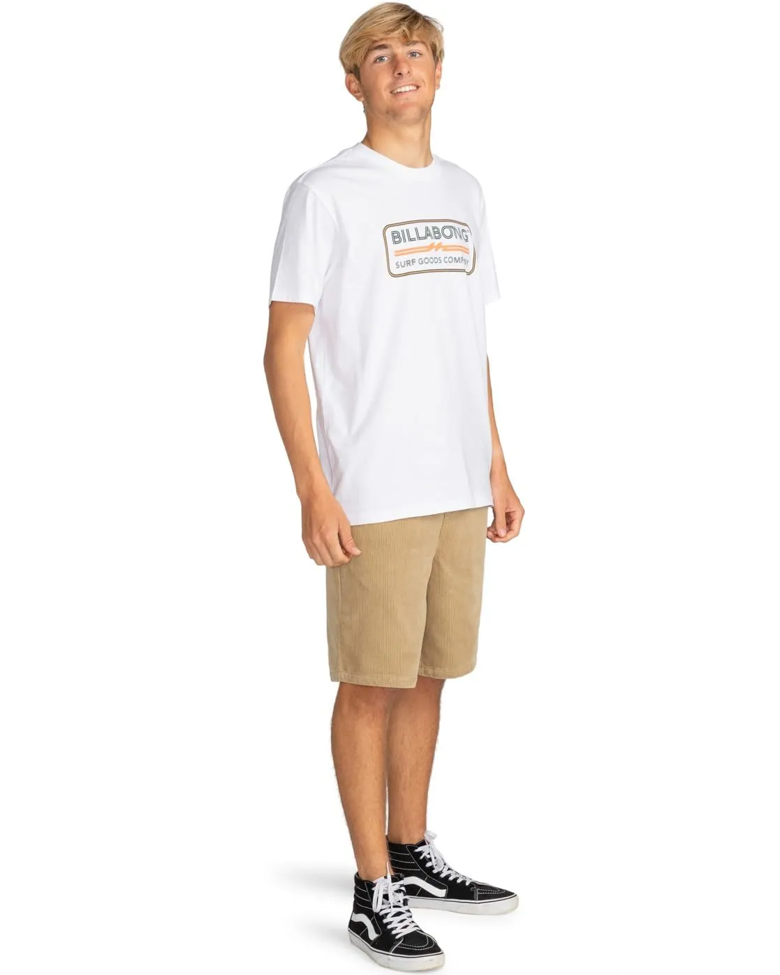 Billabong Trademark SS camicia uomo XS bianca cotone
