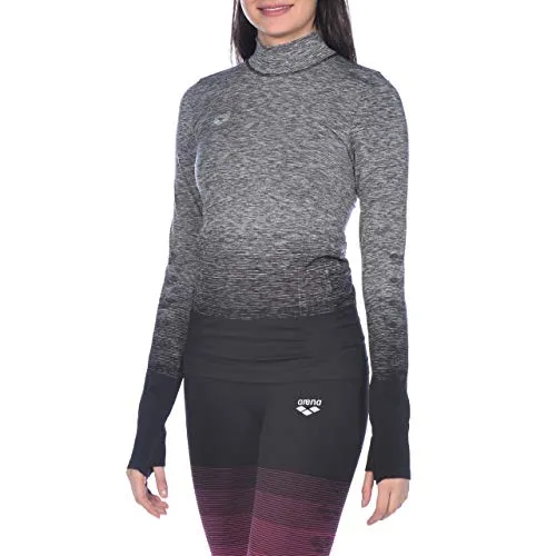 Arena Seamless Maglia Donna Maniche Lunghe nera termica