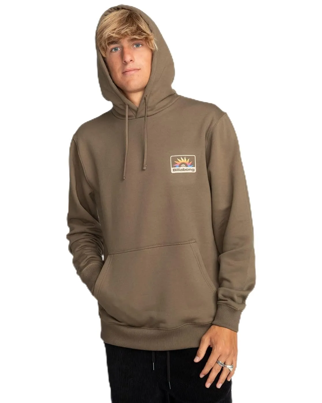 Billabong Walled Po felpa uomo Blu cappuccio pile