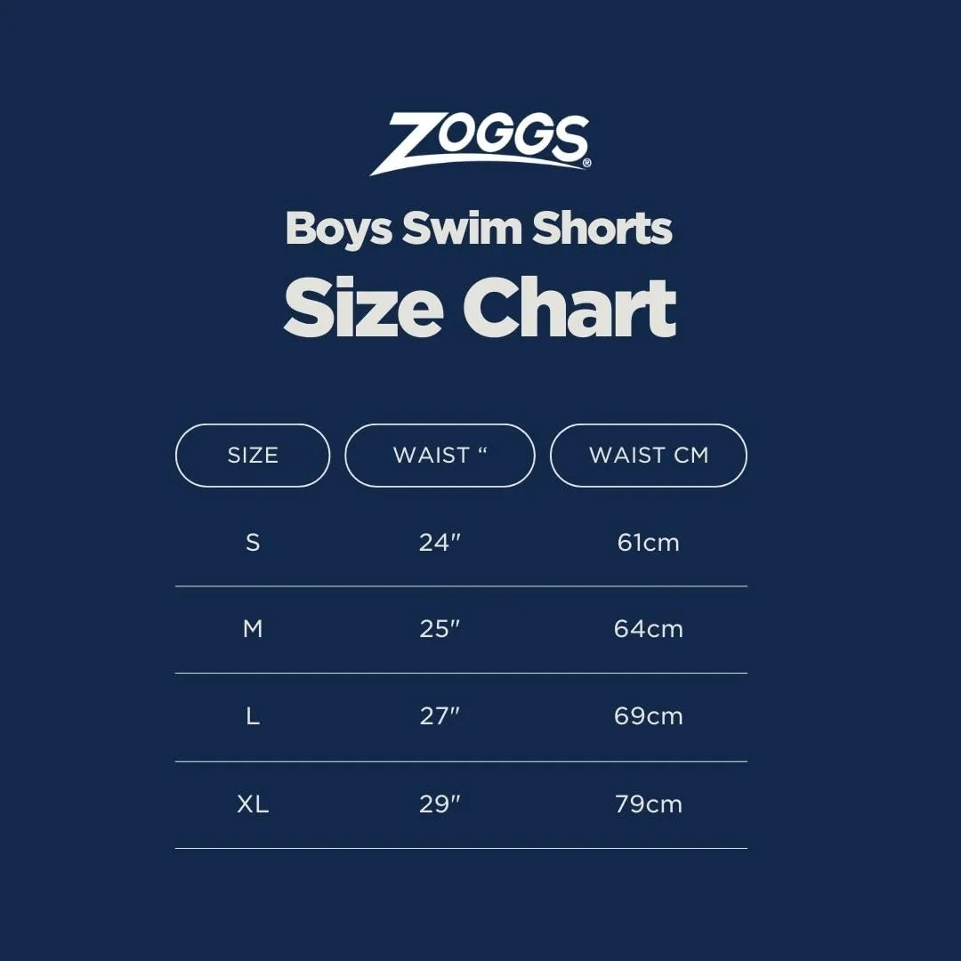 Zoggs Penrith 15 boxer mare bambino blu 6-14 anni