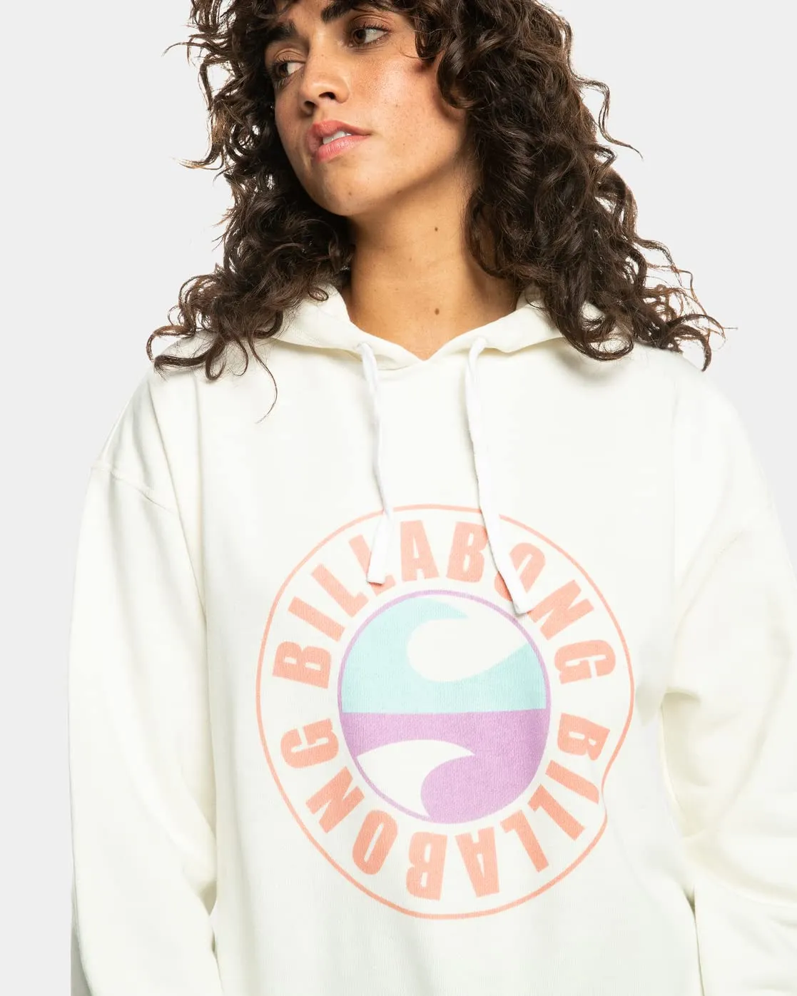 Billabong Graphic felpa pile cappuccio donna M ecologica