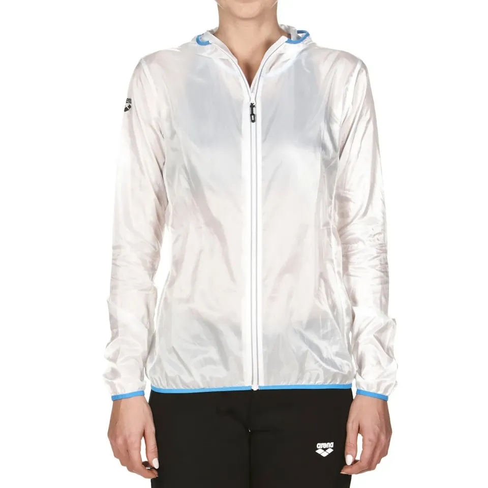 Arena Run Windbreaker Giacca Antivento Donna Bianca