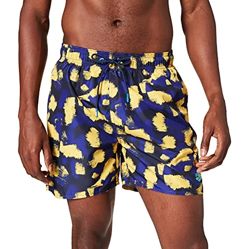 Arena Fundamentals Allover boxer uomo navy multi corto
