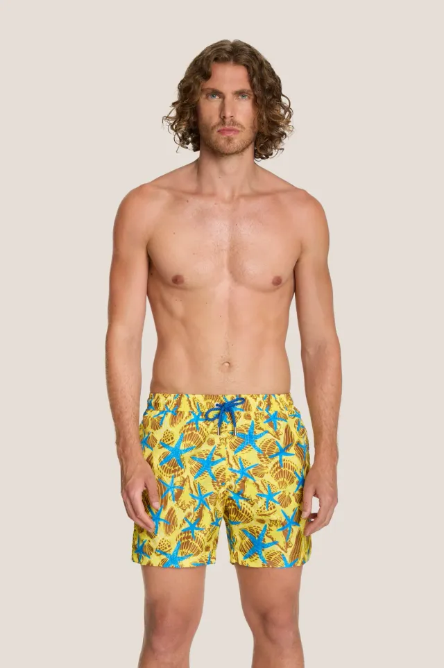 4 Giveness Starfish short mare uomo giallo asciugatura rapida