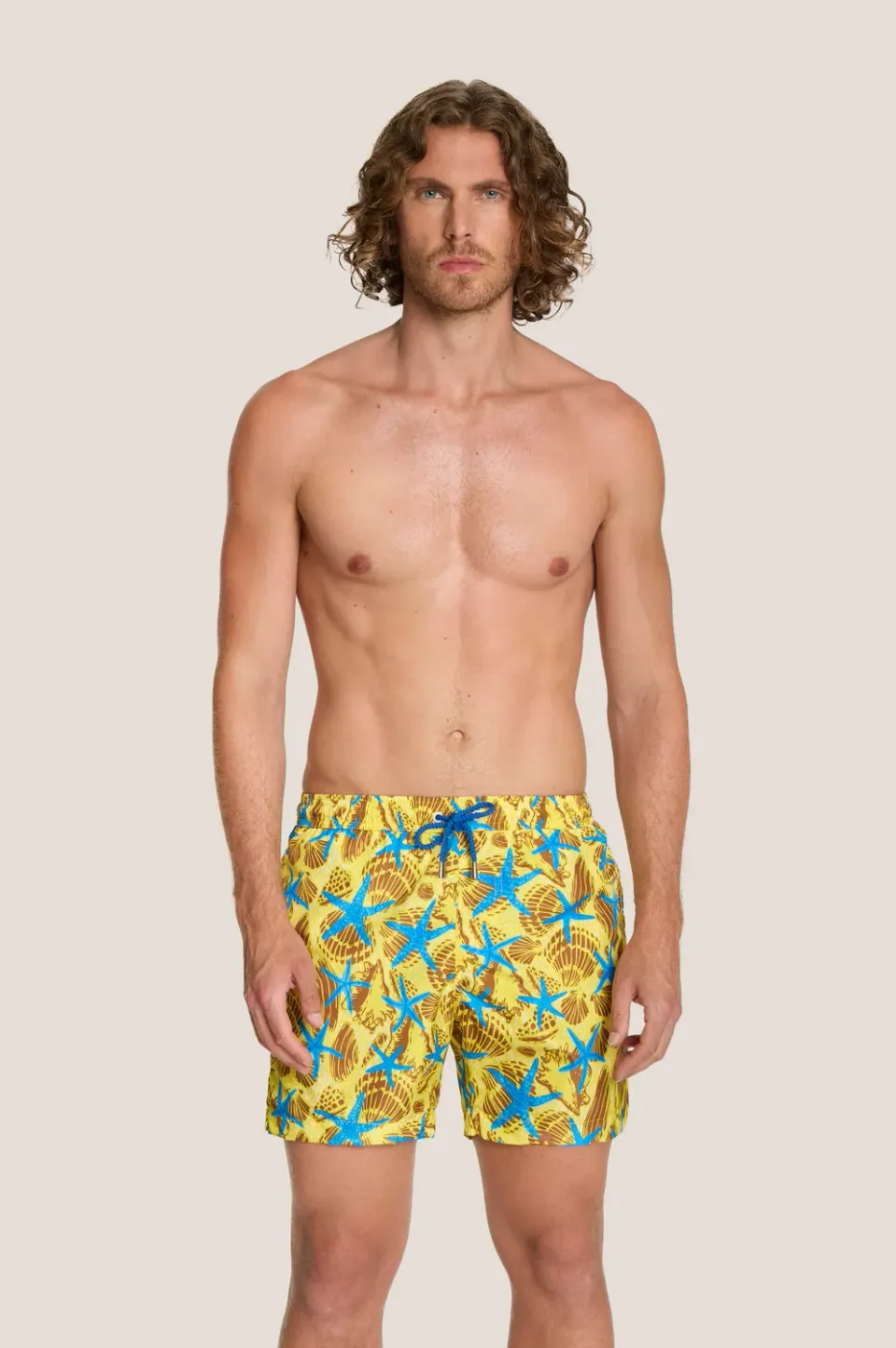 4 Giveness Starfish short mare uomo giallo asciugatura rapida