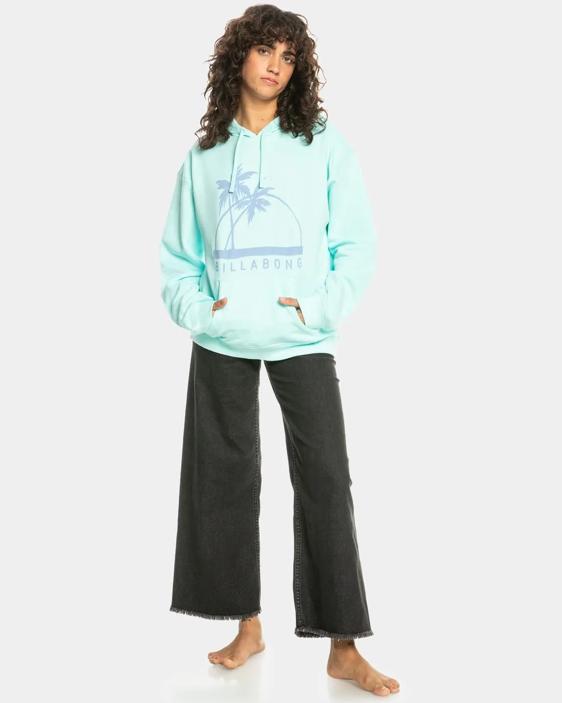 Billabong Palm Isle Hoodi felpa donna L cappuccio