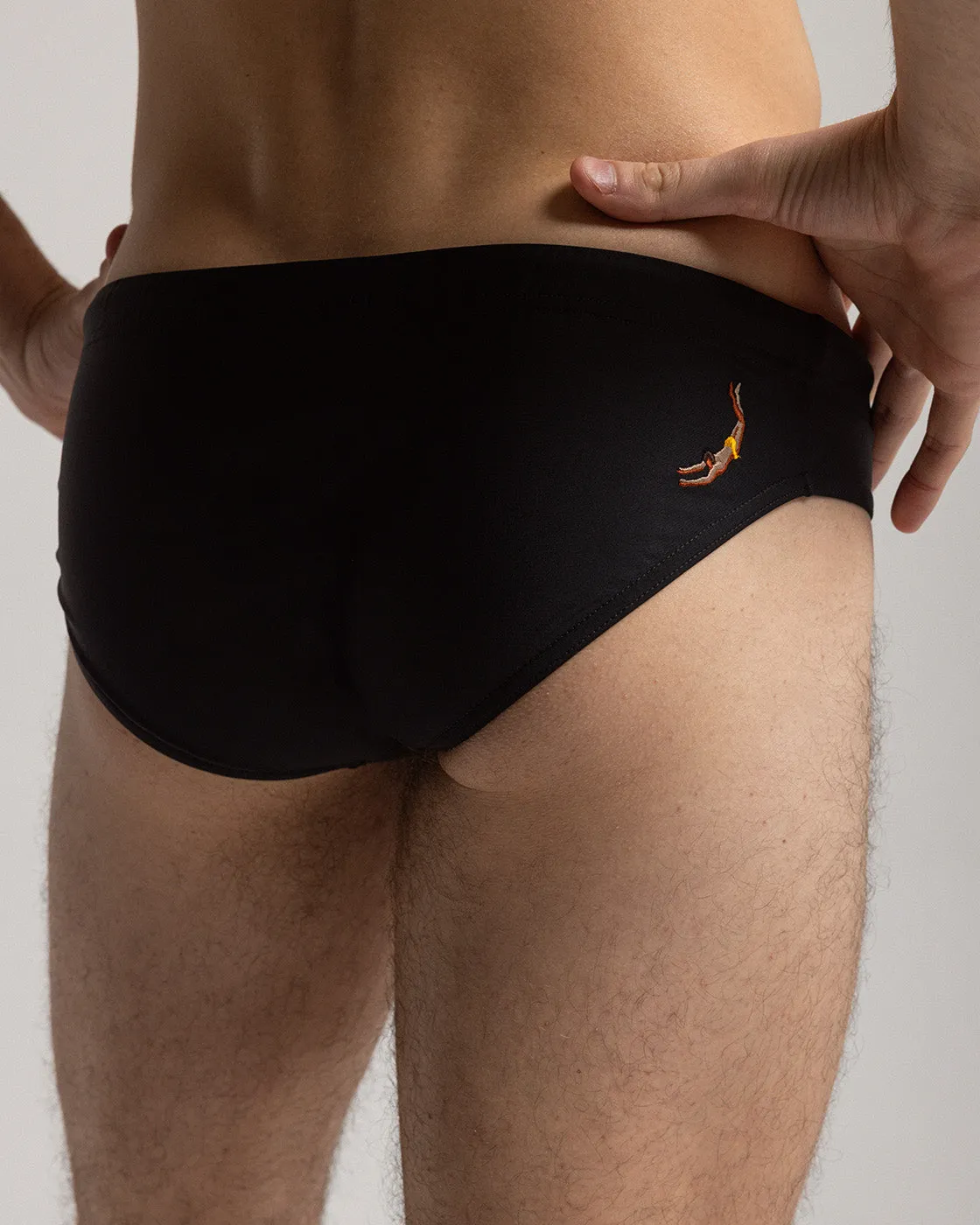 Mosso Sunwear Black slip mare nero tinta unita