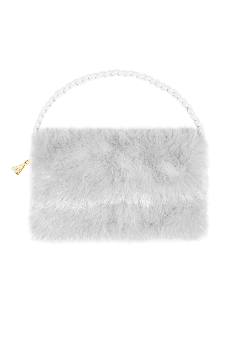 4 Giveness Clutch Eco Fur Pochette Nera eco pelliccia