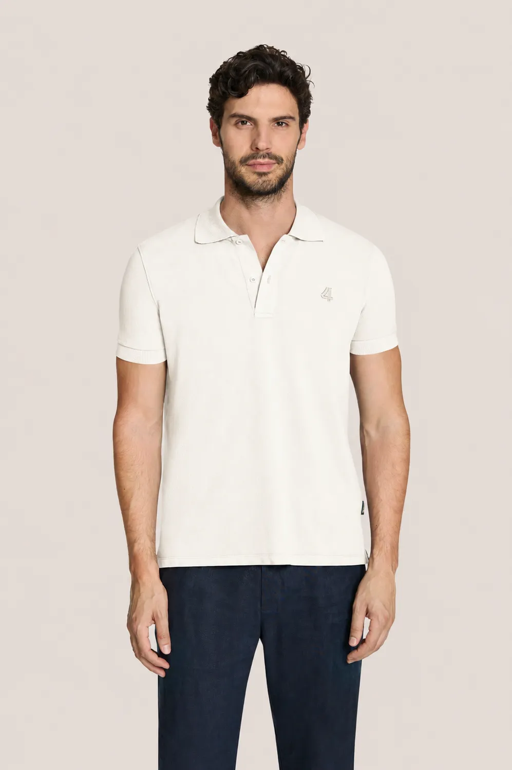 4 Giveness Tinto Old Basic polo uomo off white