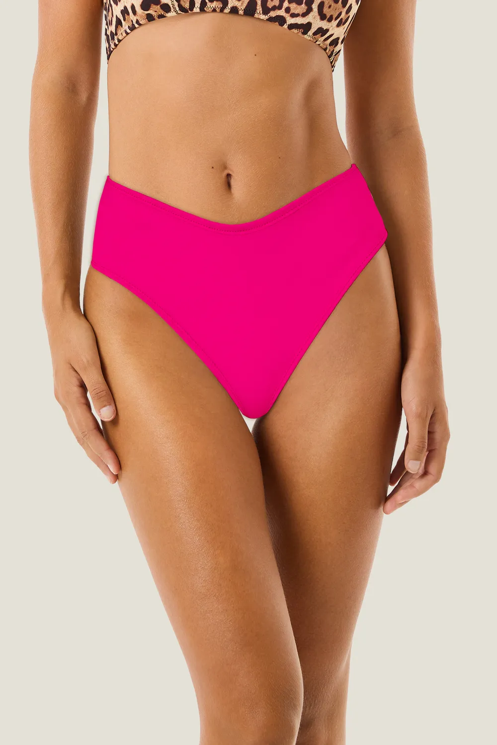 4 Giveness Exchange Color slip bikini vita alta nero