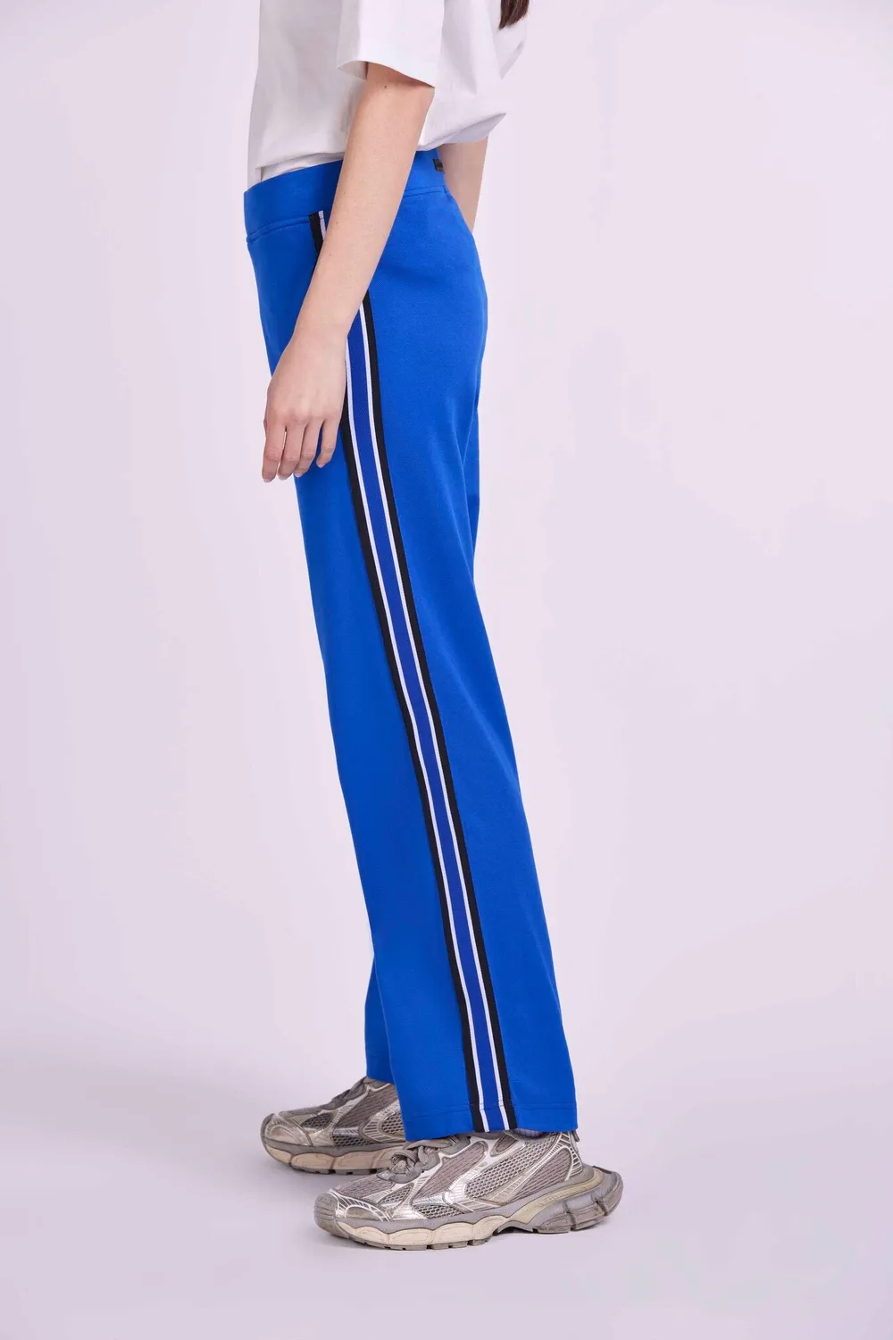 4 Giveness Palace pantaloni con bande nero elegante