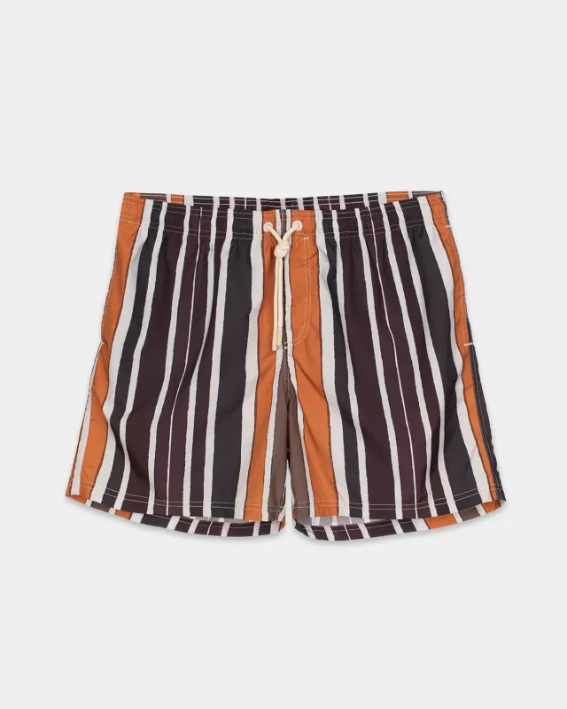 Mosso Sunwear Baiadera Boxer Mare Marrone Rigato