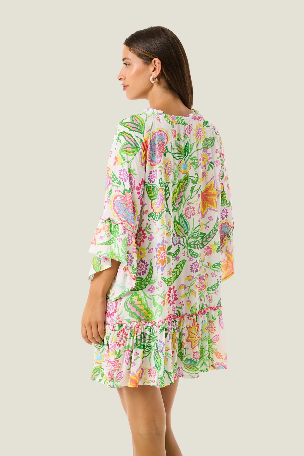 4 Giveness Vestito Corto Balza vestito corto flowers SM