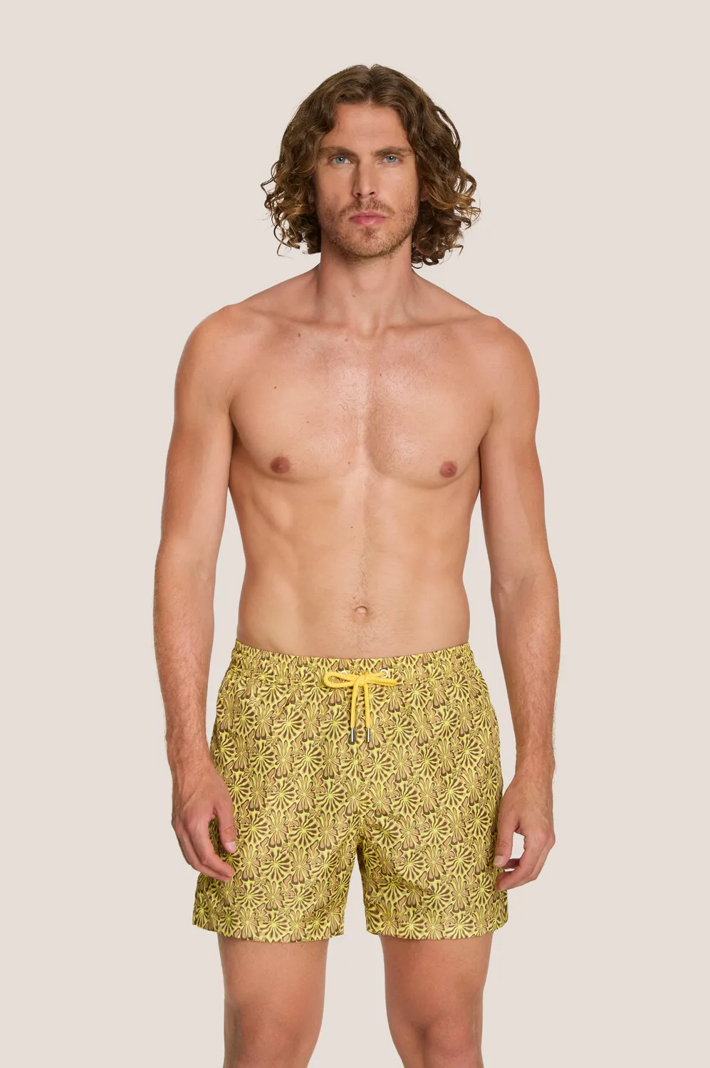 4 Giveness Flower short mare uomo bianco floreale
