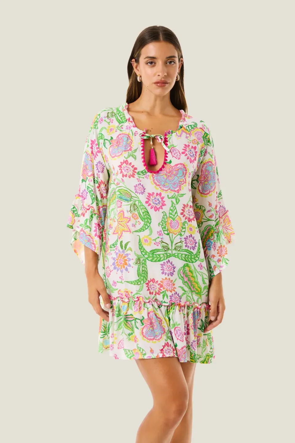 4 Giveness Vestito Corto Balza vestito corto flowers SM