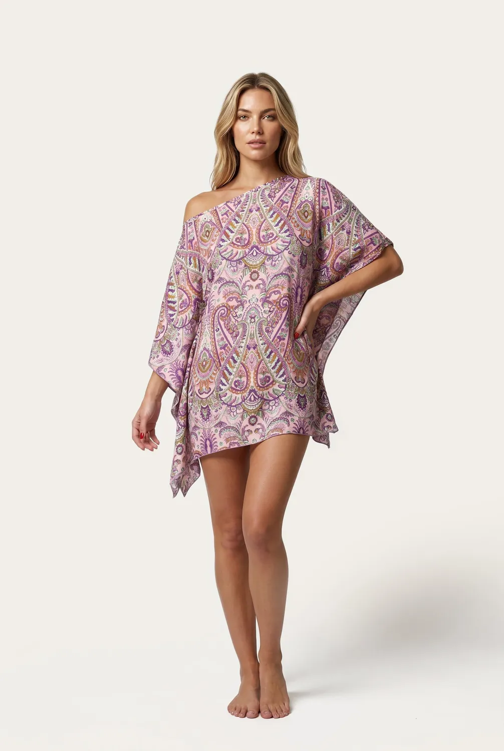 4Giveness Paisley Bloom caftano fantasia taglia SM LXL
