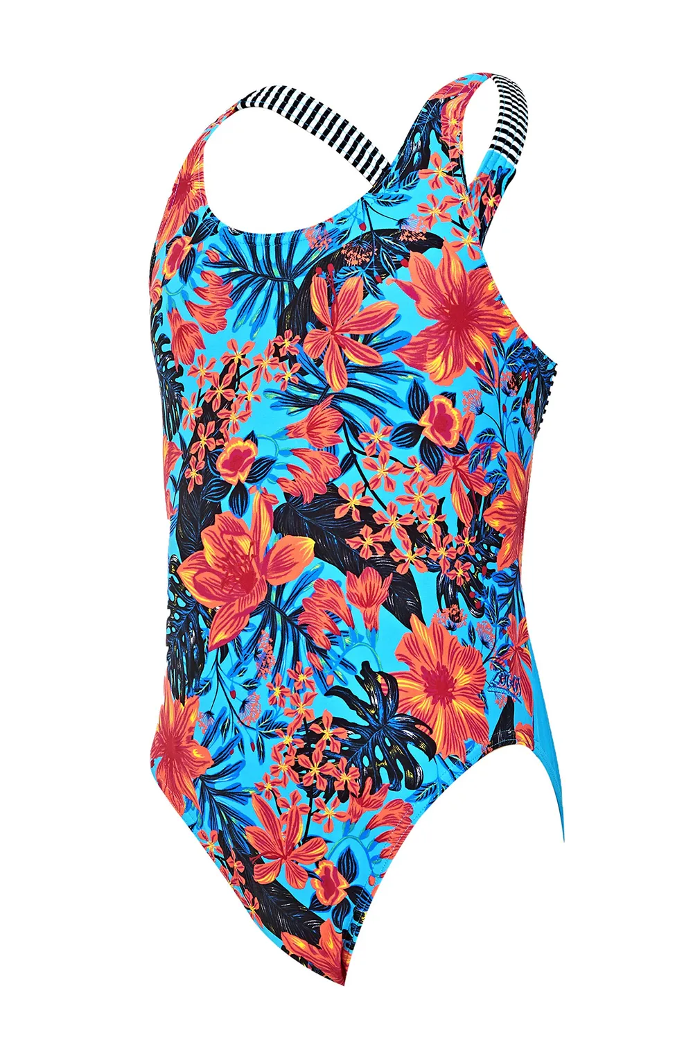 Zoggs Wunderlust Rowleeback Costume Intero Bambina Floreale Cloro