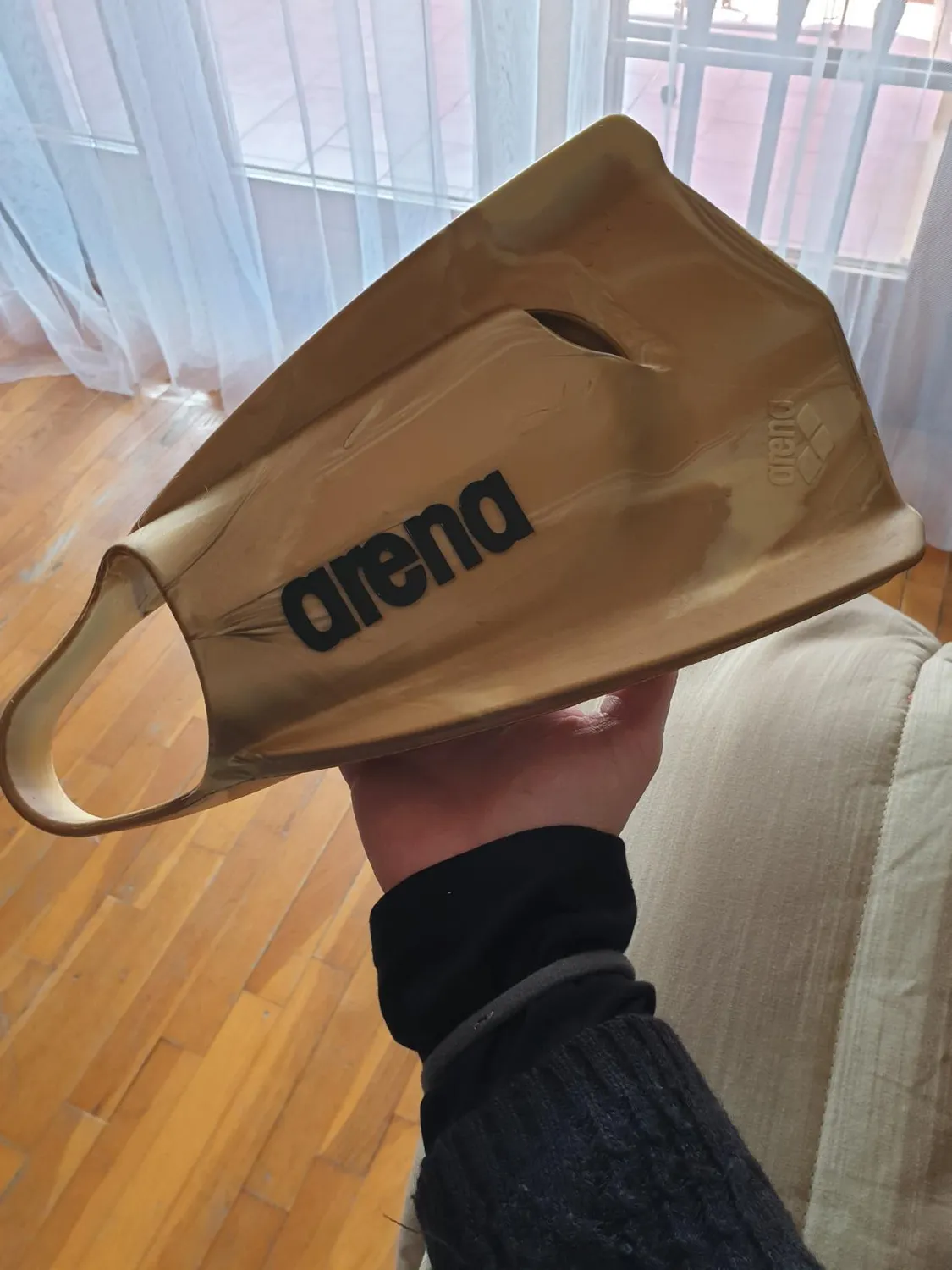 Arena Powerfin Pro pinne corte verde 46-47 silicone
