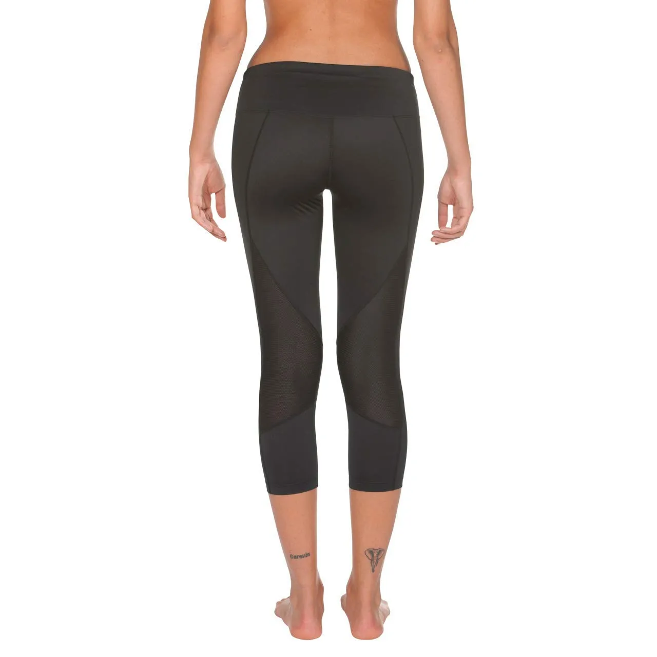 Arena Gym Leggings Sportivi 3/4 Donna XS Nero palestra