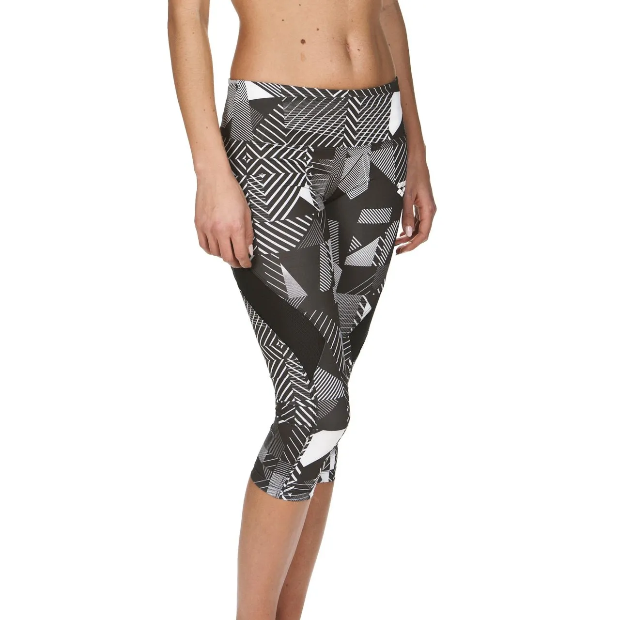 Arena Gym Leggings 3/4 Donna Glitch elasticizzati