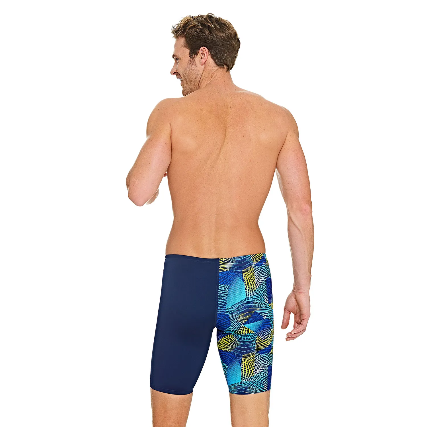 Zoggs Spiro Jammer Costume Uomo Aqualast Cloro Resistente