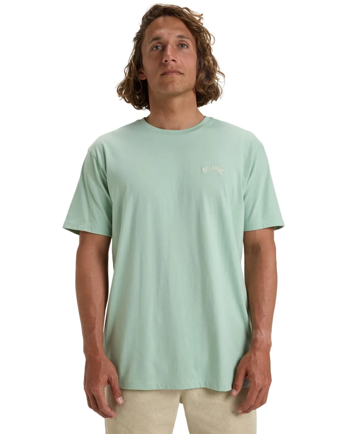 Billabong Arch Crew SS T-Shirt Uomo Cotone Bianco