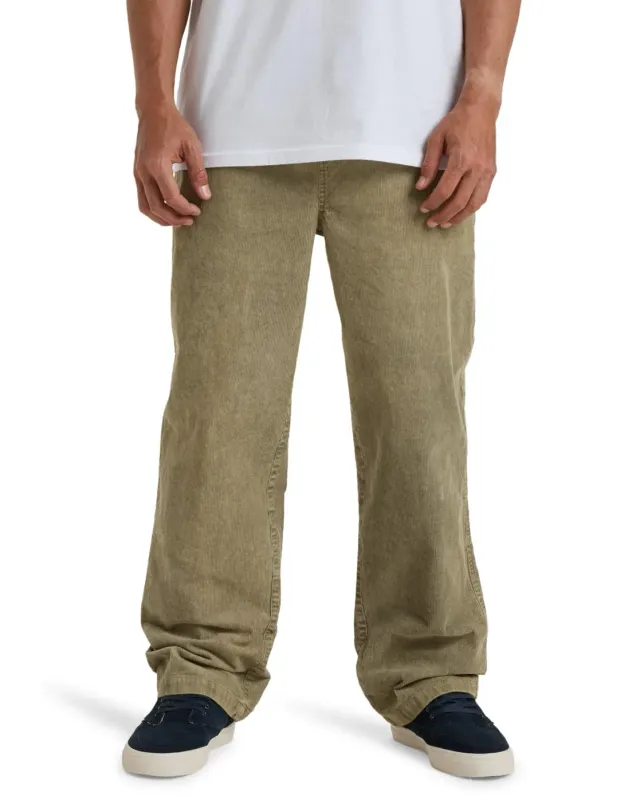 Billabong Larry Cord pantaloni uomo velluto vita elastica