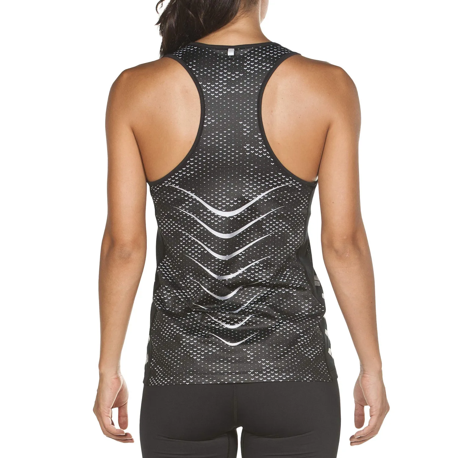 Arena Run Tank canotta donna XL Camou Black White smanicata