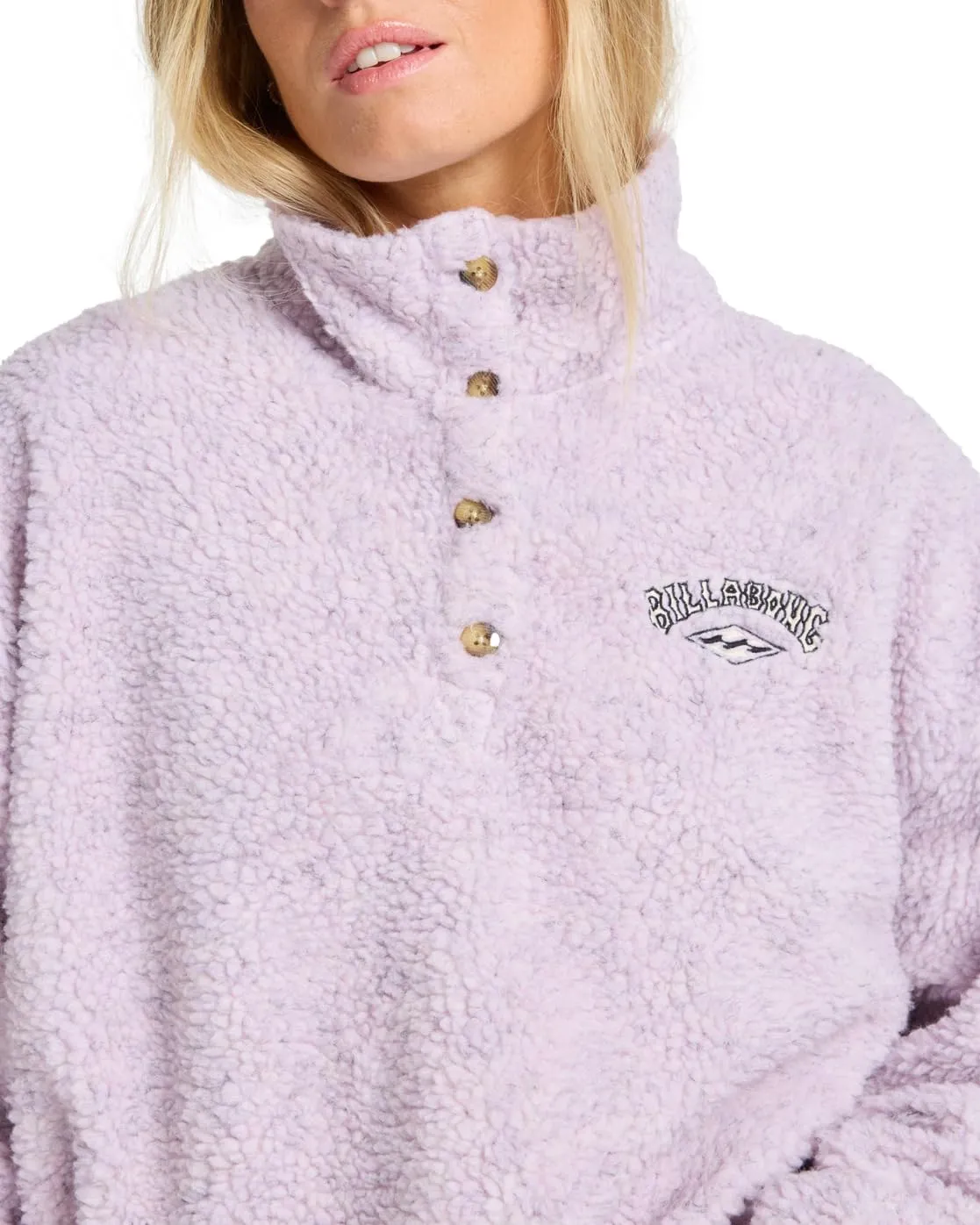 Billabong Run The Road Felpa Donna Collo Alto a Bottoni