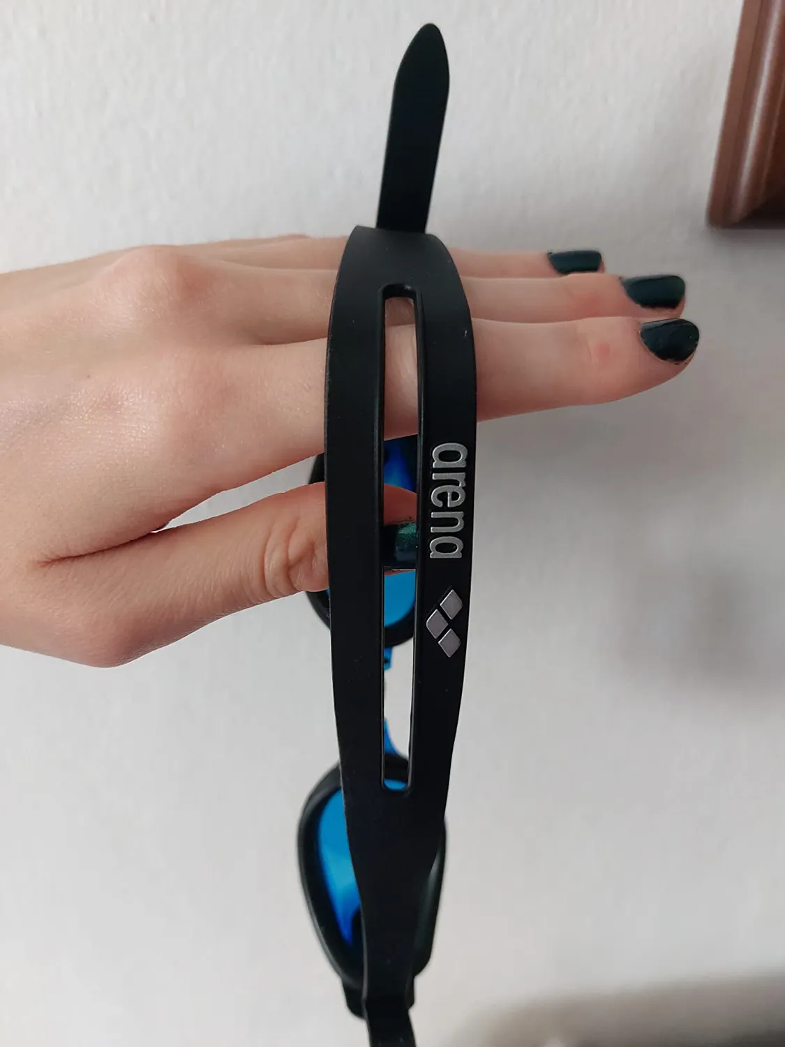 Arena Zoom X-Fit occhialini nuoto blu-trasparente antiappannamento