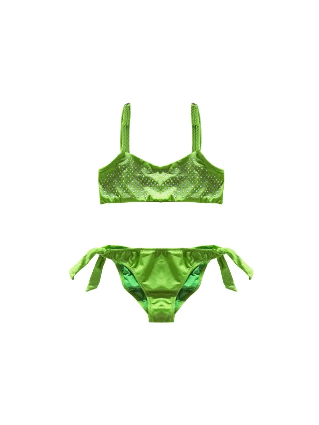 4Giveness Starry Diamonds bikini bimba fascia fuxia strass
