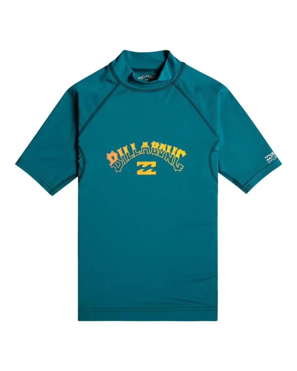Billabong Arch Rash Guard Bambino 10 anni blu manica corta