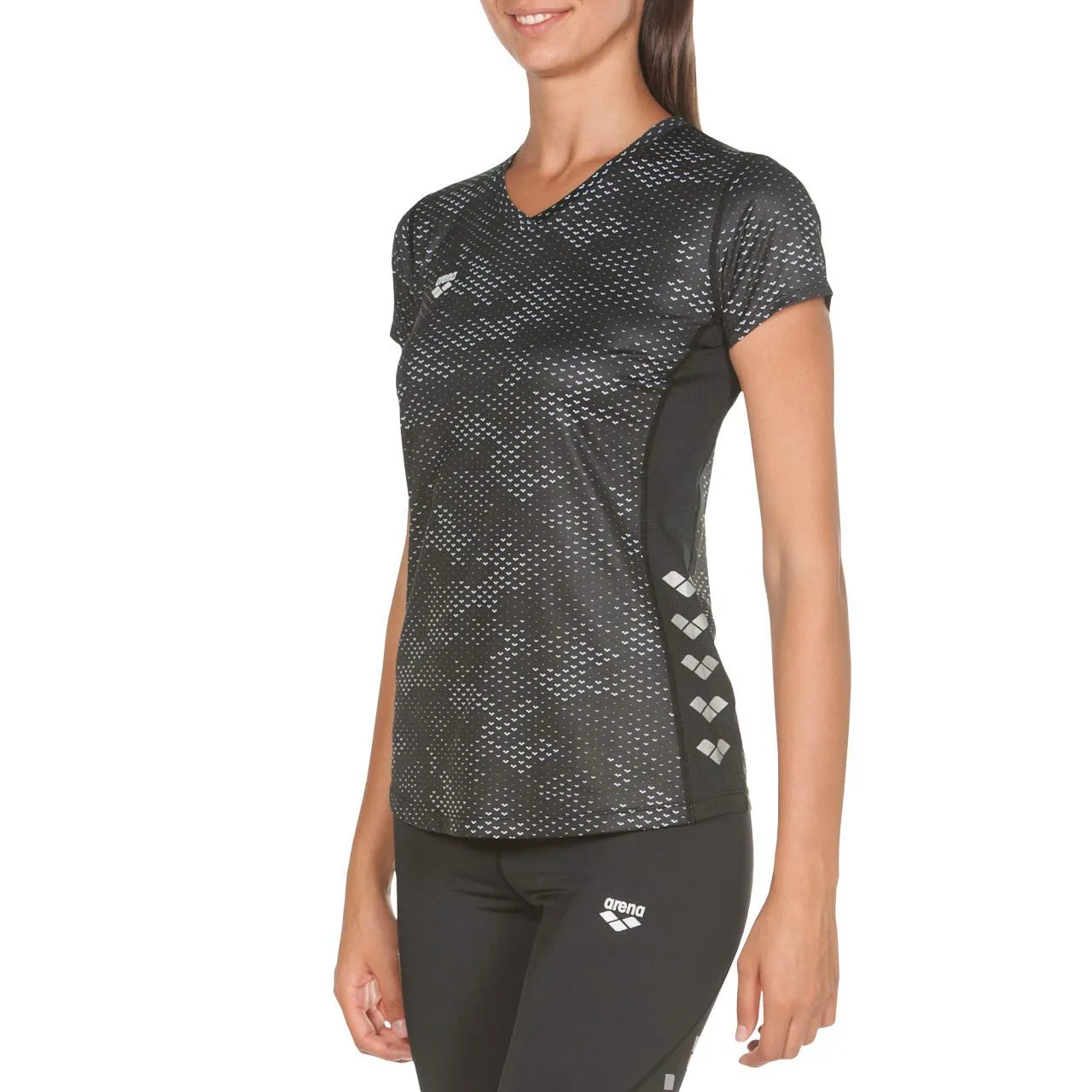Arena Run S/S maglia running donna maniche corte